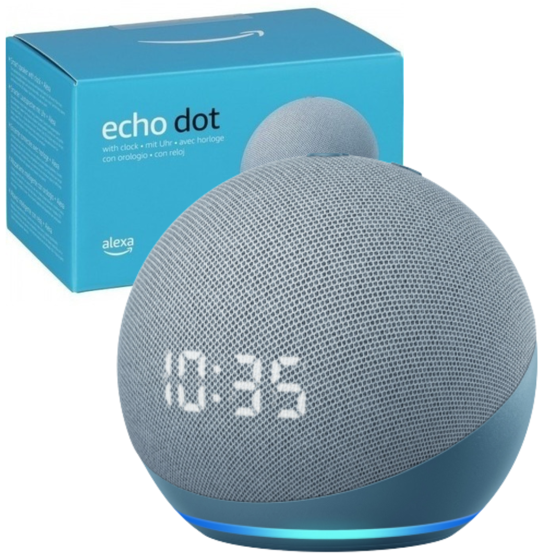 Echo Dot 4ta Generación Parlante inteligente con reloj y Alexa