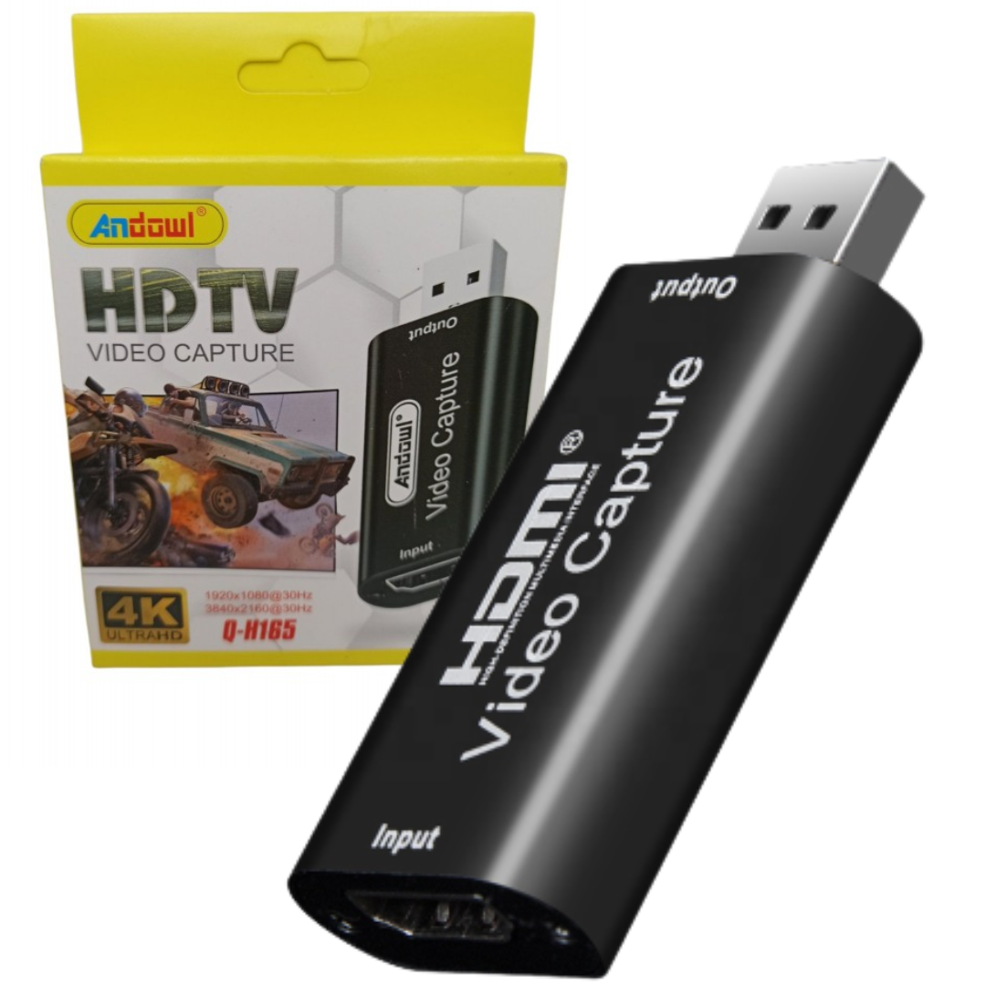 Capturadora de video HDMI a USB 2.0 de 1080P para Windows/Mac/Android