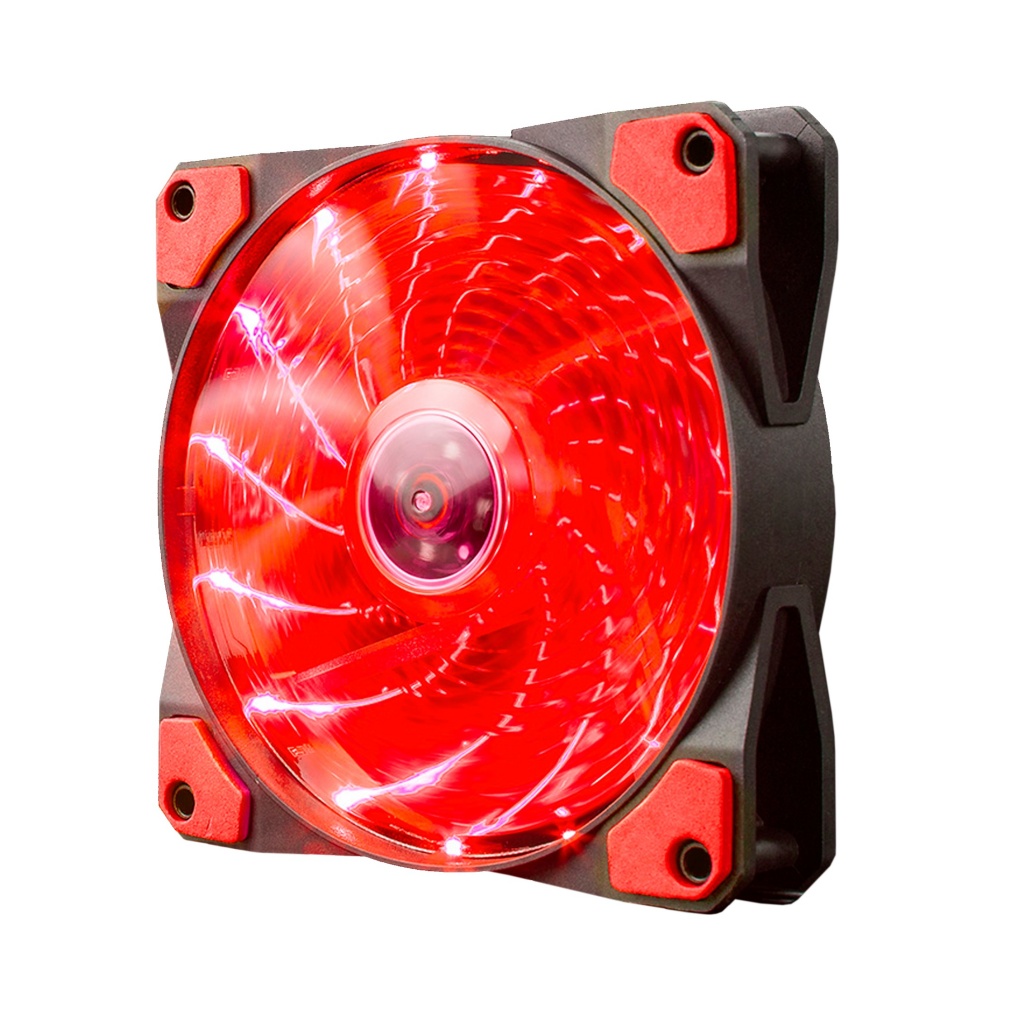 Ventilador Pc Led Rojo 120mm - Luz Interna