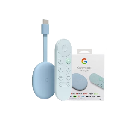 Google Chromecast - Dispositivo de transmisión con cable HDMI y control  remoto de búsqueda por voz, programas de transmisión, música, fotos,  deportes